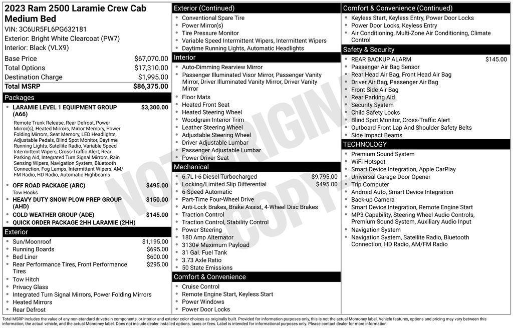 Used 2023 RAM 2500 Laramie AWD/4WD image 1