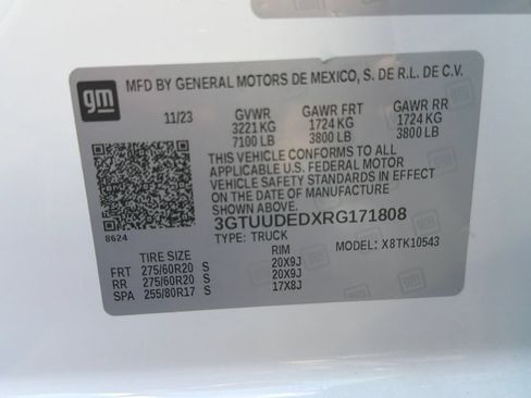 Certified 2024 GMC Sierra 1500 SLT w/ SLT Premium Plus Package AWD/4WD image 34