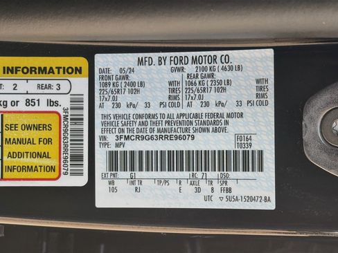Used 2024 Ford Bronco Sport Heritage w/ Heritage Convenience Package AWD/4WD image 12