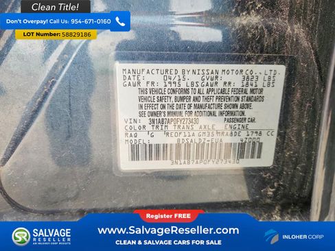 Used 2015 Nissan Sentra SV w/ Cold Weather Package FWD image 16