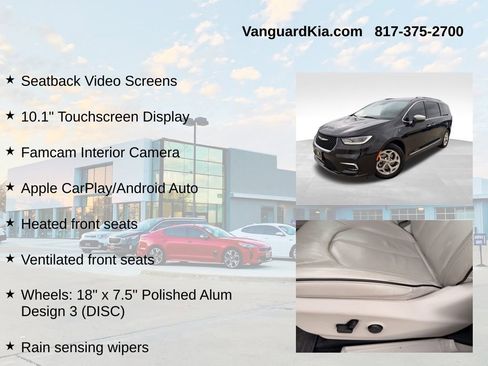 Used 2021 Chrysler Pacifica Limited w/ Uconnect Theater Family Group image 18