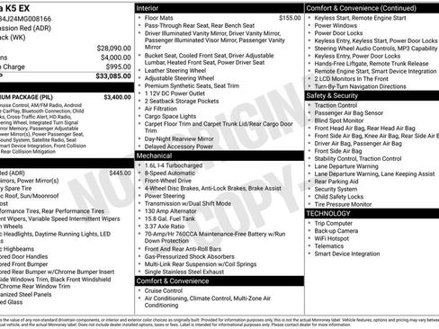 Used 2021 Kia K5 EX w/ EX Premium Package FWD image 2