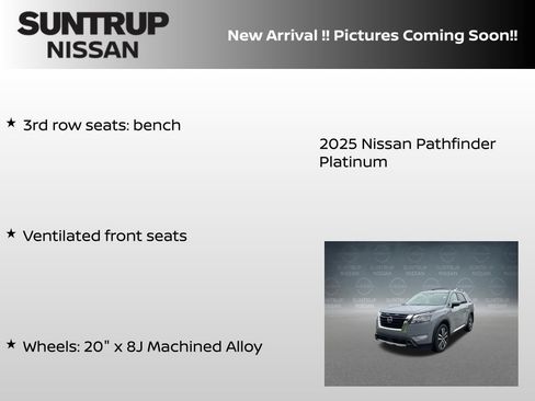 Certified 2025 Nissan Pathfinder Platinum w/ Cargo Package AWD/4WD image 18