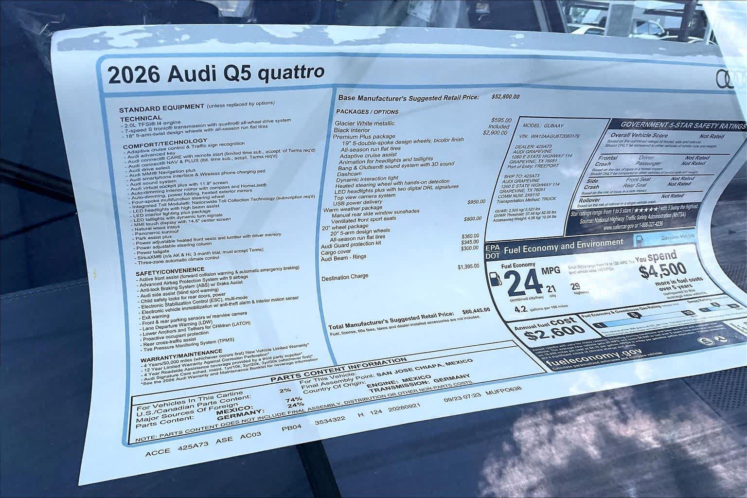 New 2026 Audi Q5 Premium Plus AWD/4WD image 19