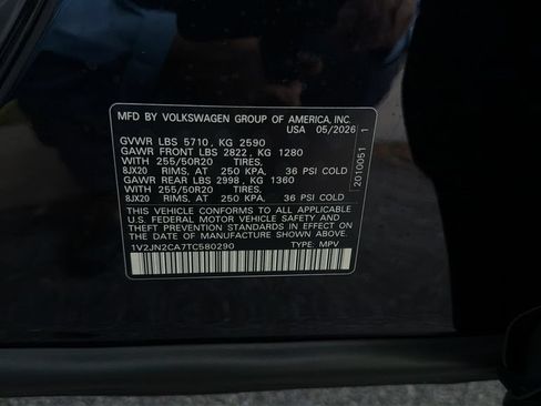 New 2026 Volkswagen Atlas SE FWD image 36