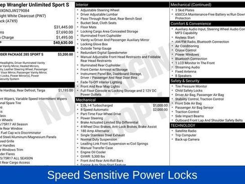 Used 2018 Jeep Wrangler Unlimited Sport S image 6