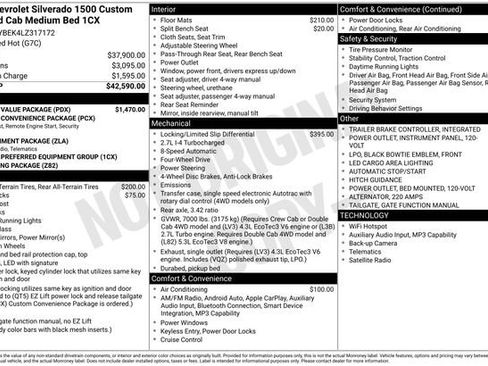 Used 2020 Chevrolet Silverado 1500 Custom w/ Custom Value Package image 12