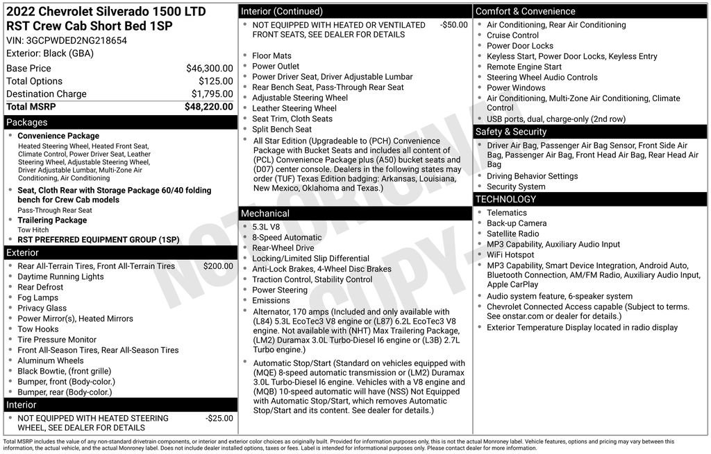 Used 2022 Chevrolet Silverado 1500 RST RWD image 6