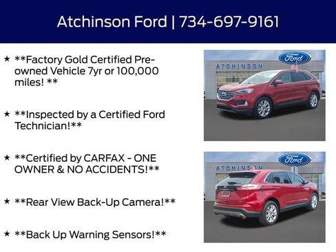 Certified 2023 Ford Edge Titanium AWD/4WD image 5