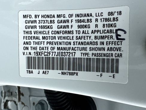 Used 2018 Honda Civic EX image 31