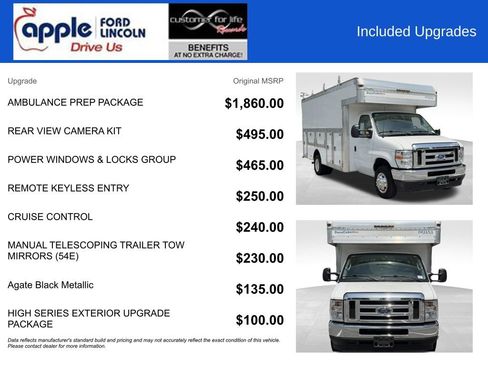 Certified 2024 Ford E-450 and Econoline 450 Super Duty w/ Ambulance Prep Package RWD image 4