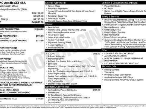 Used 2021 GMC Acadia SLT w/ Technology Package image 19