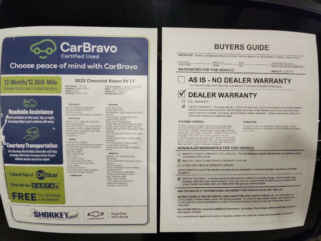 Used 2025 Chevrolet Blazer EV LT AWD/4WD image 33