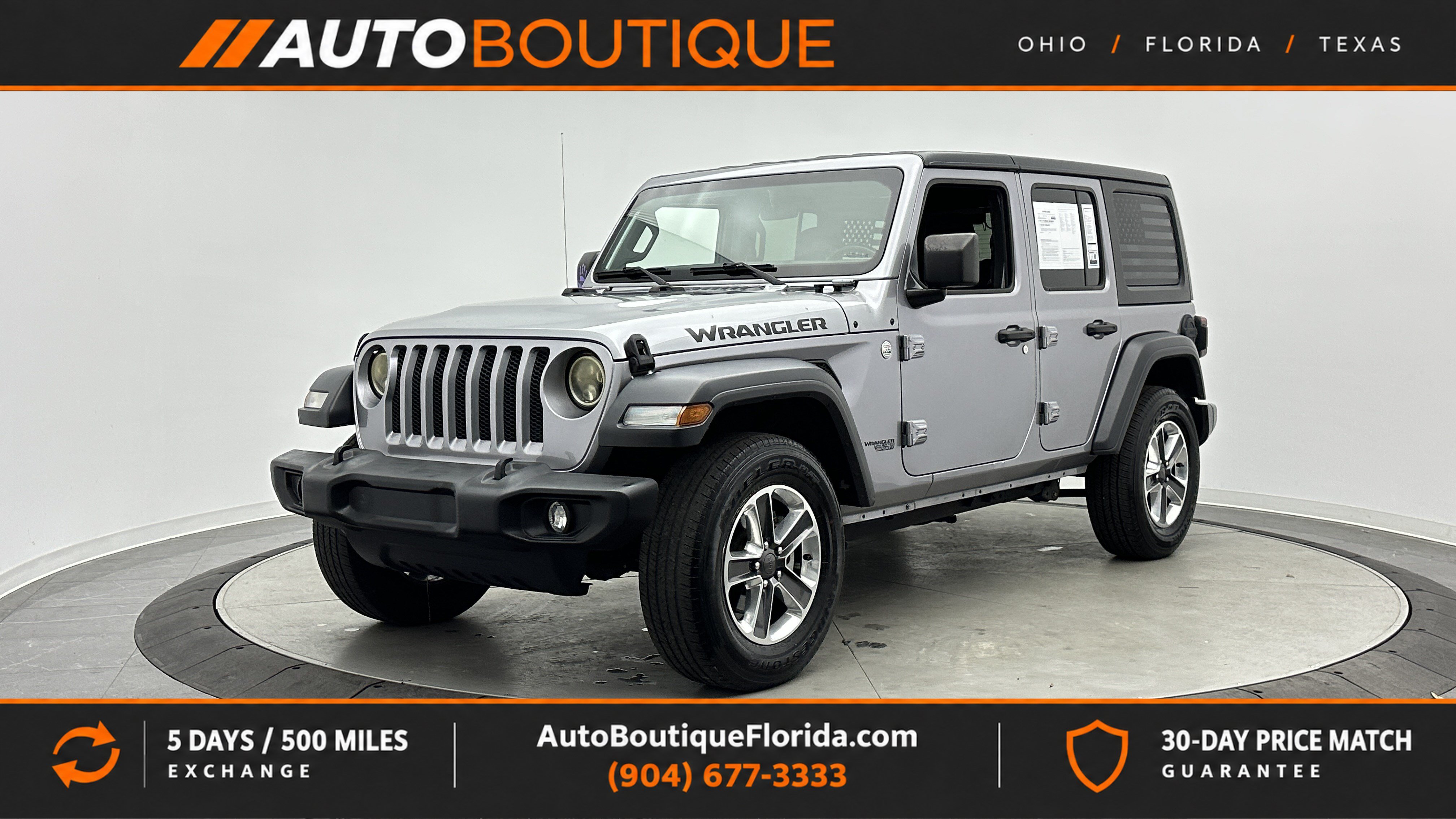 Used 2018 Jeep Wrangler Unlimited Sport S AWD/4WD image 1