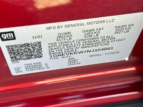 Used 2022 Chevrolet Traverse Premier w/ LPO, Floor Liner Package image 59