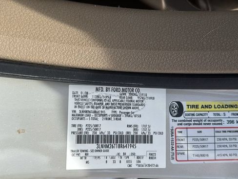 Used 2008 Lincoln MKZ FWD image 16