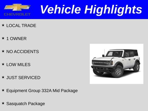 Used 2025 Ford Bronco Badlands w/ Sasquatch Package AWD/4WD image 2