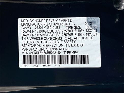 Used 2024 Honda Odyssey EX-L image 33