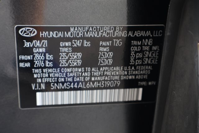 Used 2021 Hyundai Santa Fe Limited FWD image 29