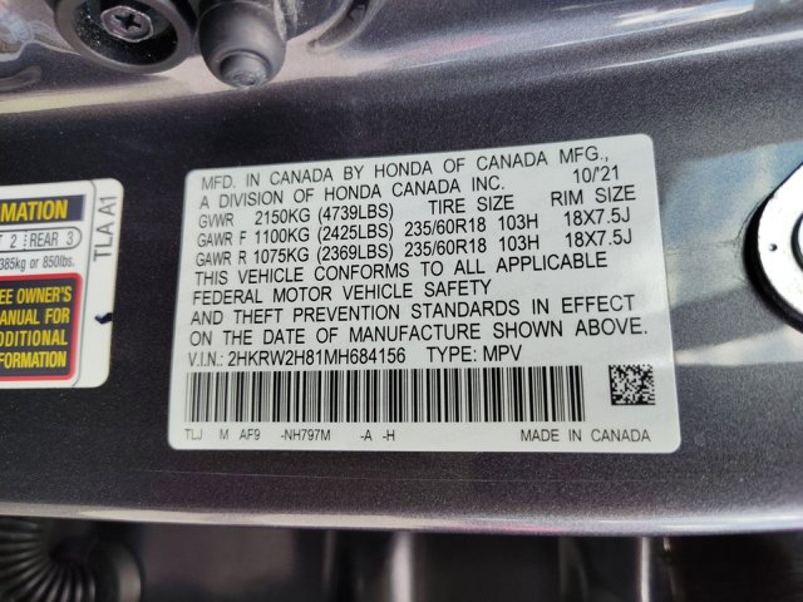 Used 2021 Honda CR-V EX-L image 23