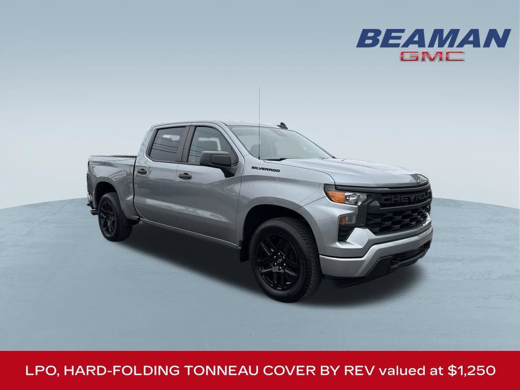 Used 2024 Chevrolet Silverado 1500 Custom w/ LPO, Dark Essentials Package AWD/4WD 360° Tour