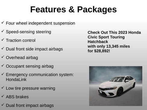 Certified 2023 Honda Civic Sport Touring image 12