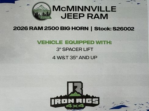 New 2026 RAM 2500 Big Horn AWD/4WD image 26