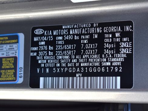 Used 2016 Kia Sorento AWD w/ LX Convenience Package image 33