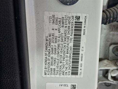 Certified 2024 Honda Civic Sport image 29
