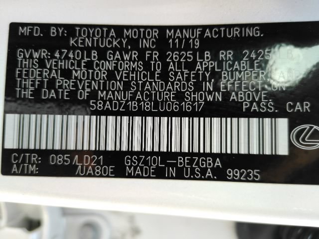 Used 2020 Lexus ES 350 w/ Premium Package FWD image 54