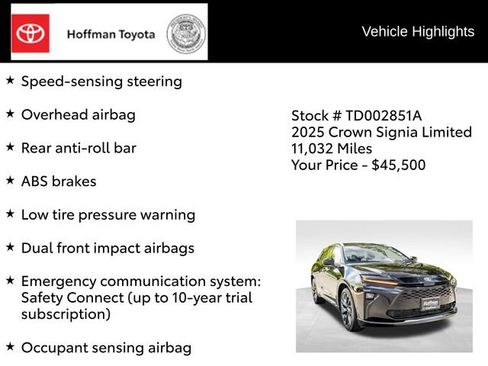 Used 2025 Toyota Crown Signia w/ Advanced Technology Package AWD/4WD image 29