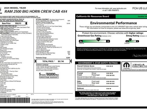 Certified 2025 RAM 2500 Big Horn AWD/4WD image 3