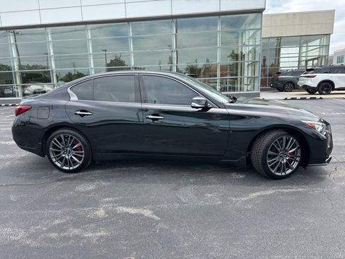 Used 2023 INFINITI Q50 Red Sport 400 w/ Black Opal Edition AWD/4WD image 2