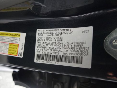 Certified 2022 Honda Civic EX-L image 18