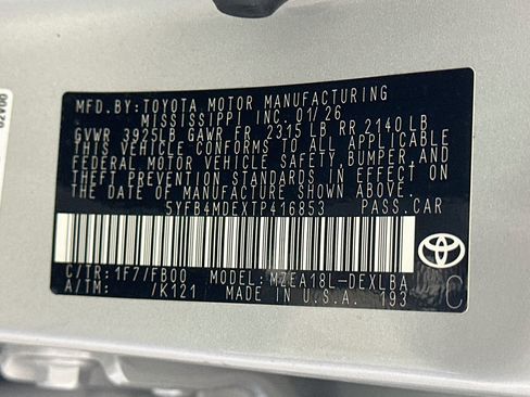 Used 2026 Toyota Corolla LE FWD image 12