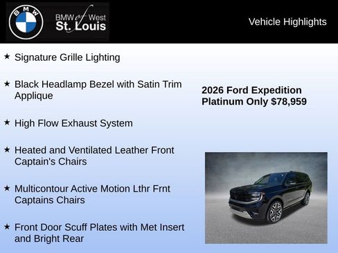 Used 2026 Ford Expedition Platinum w/ Platinum Ultimate Package AWD/4WD image 30