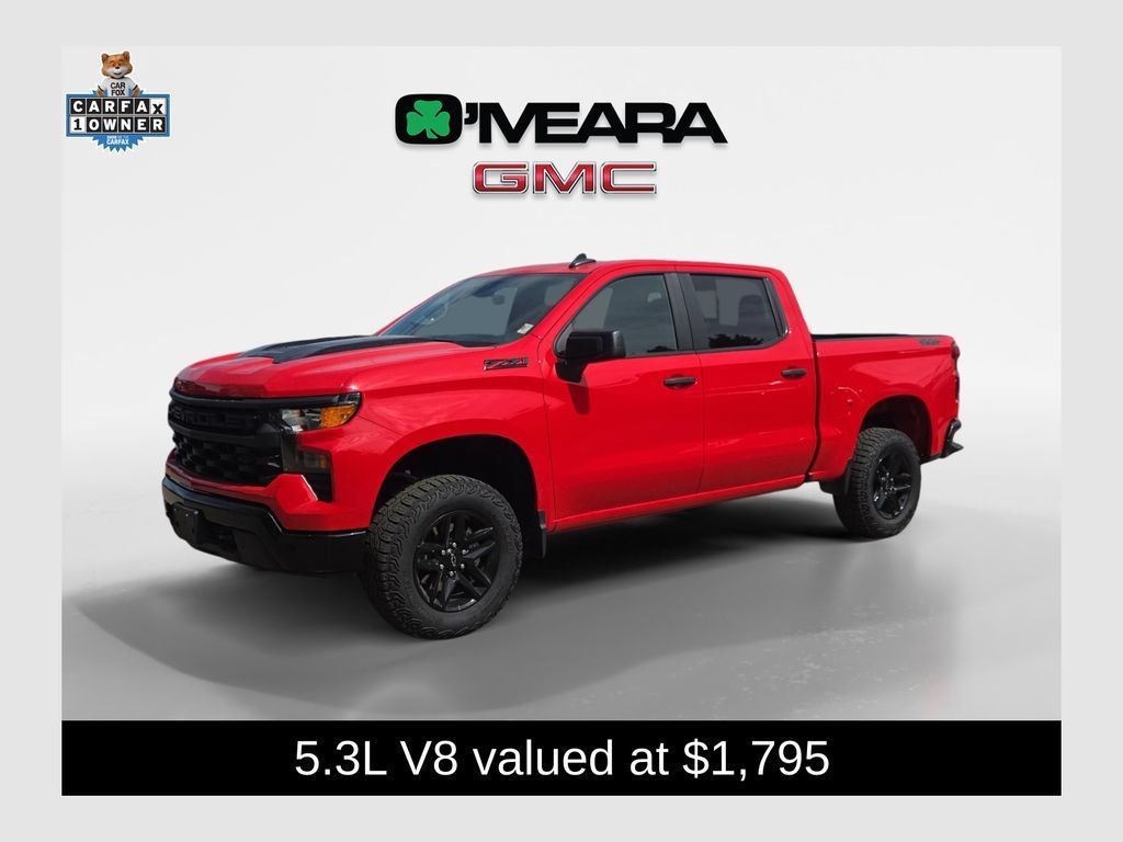 Used 2025 Chevrolet Silverado 1500 Custom Trail Boss w/ Dark Appearance Package AWD/4WD 360° Tour