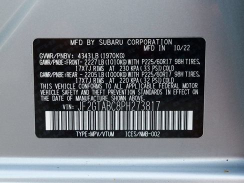 Used 2023 Subaru Crosstrek 2.0i AWD/4WD image 55