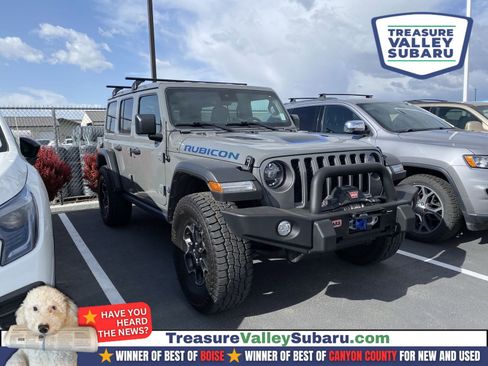 Used 2021 Jeep Wrangler Unlimited Rubicon 4xe w/ Dual Top Group AWD/4WD image 1