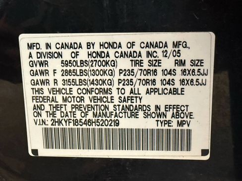 Used 2006 Honda Pilot EX-L image 13