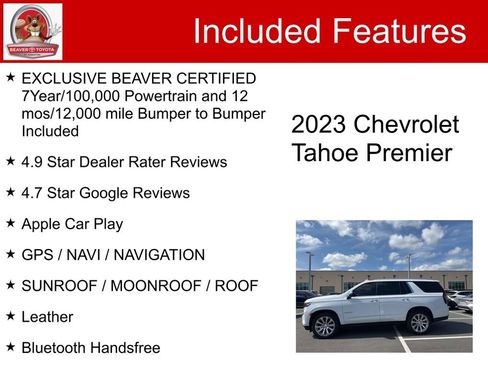 Used 2023 Chevrolet Tahoe Premier w/ Premium Package 2 image 5