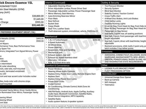 Used 2019 Buick Encore Essence image 39