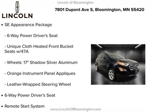 Used 2021 Ford EcoSport SE w/ SE Appearance Package image 5
