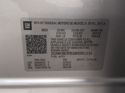 Used 2021 Chevrolet Blazer RS w/ LPO, Floor Liner Package image 36