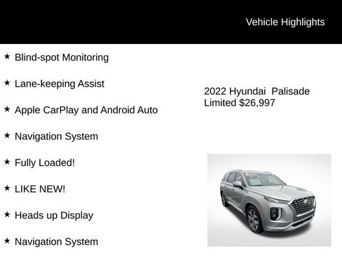 Used 2022 Hyundai Palisade Limited w/ Cargo Package image 4