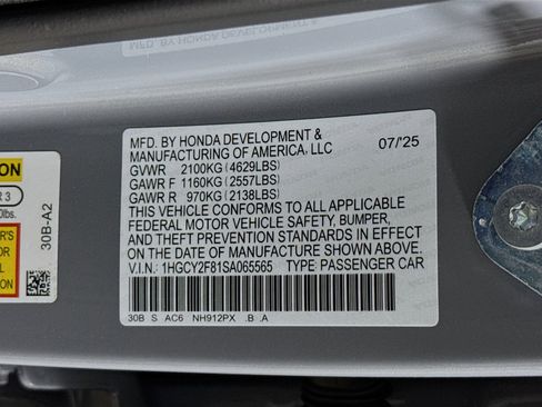 New 2025 Honda Accord Touring image 38