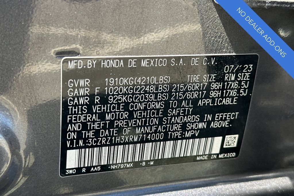 Certified 2024 Honda HR-V LX image 33