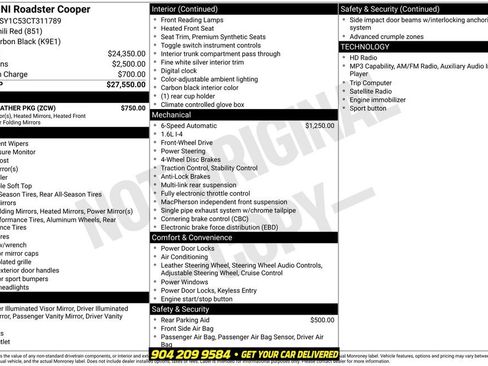 Used 2012 MINI Cooper Roadster FWD image 2