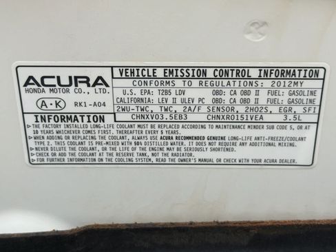 Used 2012 Acura TL FWD image 24