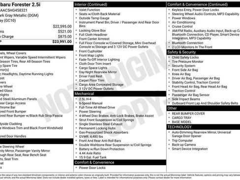 Used 2017 Subaru Forester 2.5i image 29